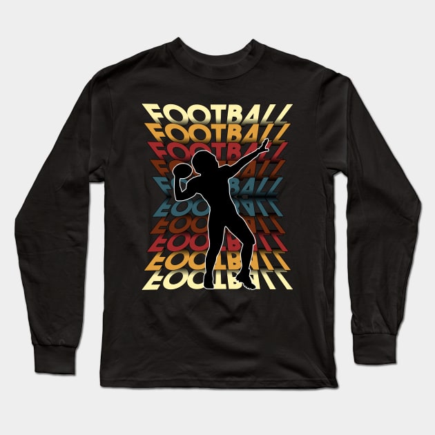 Football Fall Colors design Long Sleeve T-Shirt by Luxinda